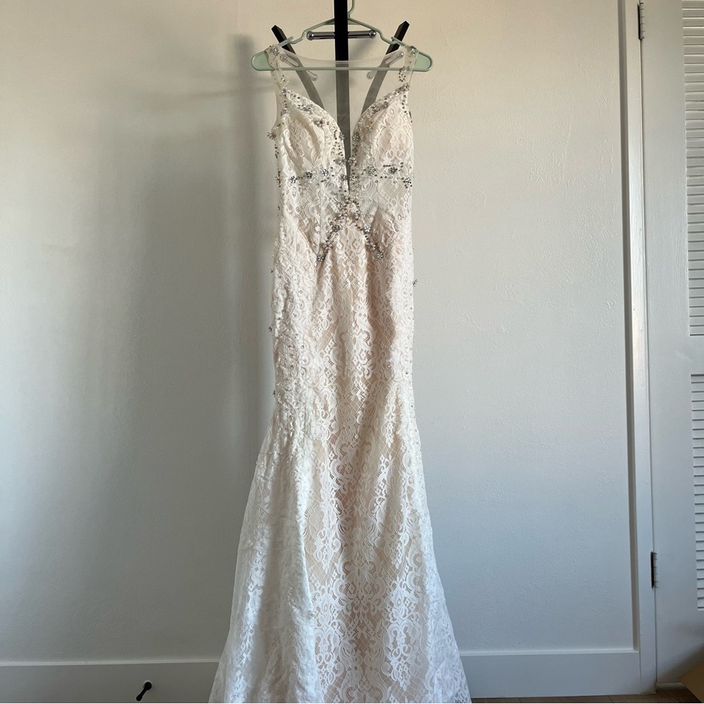 Lyhfany Beach Sexy Boho Wedding Dresses Mermaid Trumpet V Neck Court Train Lace
